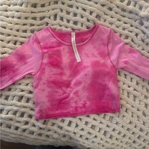 Lululemon Athletica Pink Long Sleeve Tee